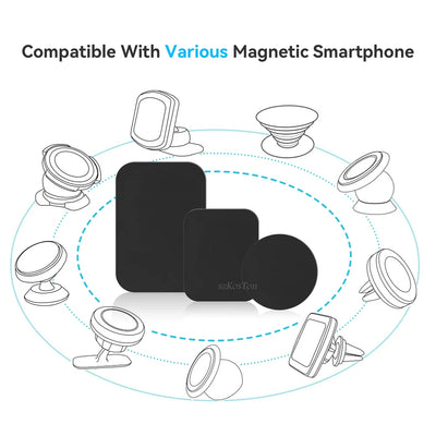 Magnetic Car Phone Holder Metal Plate For Smartphone - Smarsty