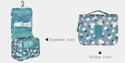 Waterproof Cosmetic Bag Travel Pouch With Hook Organizer - Smarsty