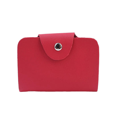 24 Bits Credit Card Holder Business Bank Card Pocket PU Large Capacity Card Cash Storage Clip Organizer Case ID Holder Pouch - Smarsty