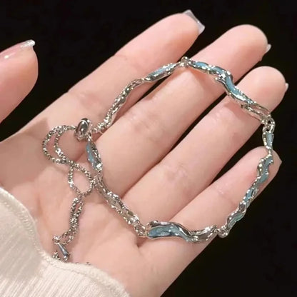Women's Cherry Blossom Hand Jewelry with Pink Zircon - Smarsty