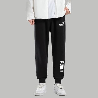 PUAIA Print Men's Pants Autumn/Winter New Sport Jogging Trousers Fitness Loose Fit Clothing Solid Color Outfit Streetwear Pants - Smarsty