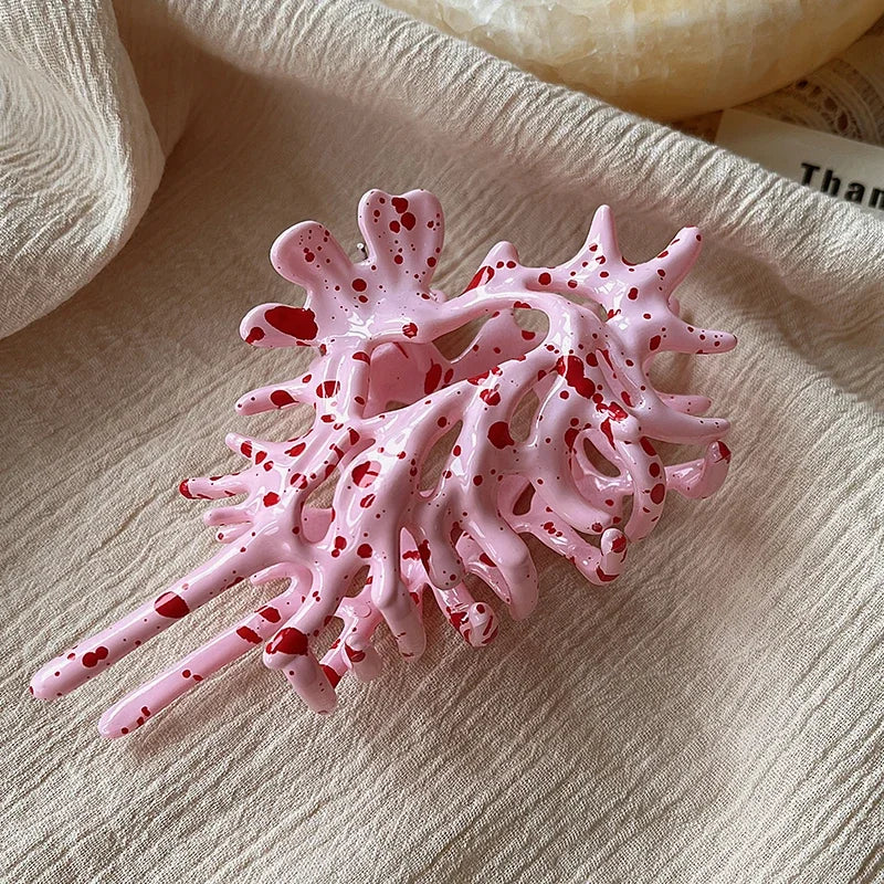 Colorful Conch Shell Hair Claw Clip For Summer Beach - Smarsty