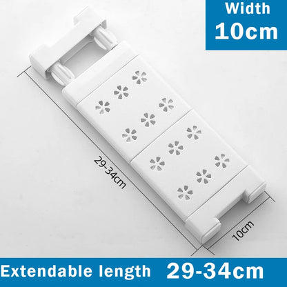 Adjustable Closet Organizer Storage Shelf Wall Mounted Kitchen Rack Space Saving Wardrobe Decorative Shelves Cabinet Holder by Smarsty