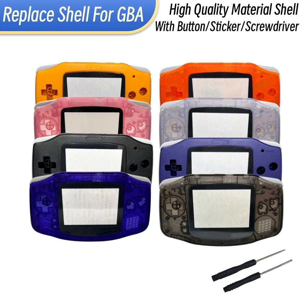 GBA Console Replacement Shell Case With Screen Lens - Smarsty