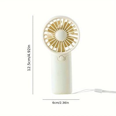 2025 Cute Mini Fan Portable Handheld Fan Lightweight Handy Fan Pocket Size Low Noise Small Electric Fan Student Gift Outdoor Fan - Smarsty