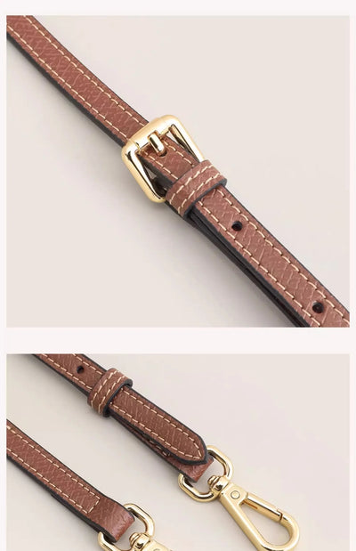 Leather Replacement Crossbody Bag Strap For Longchamp Mini Bag Shoulder Strap Without Punching Modification Bag Accessories - Smarsty
