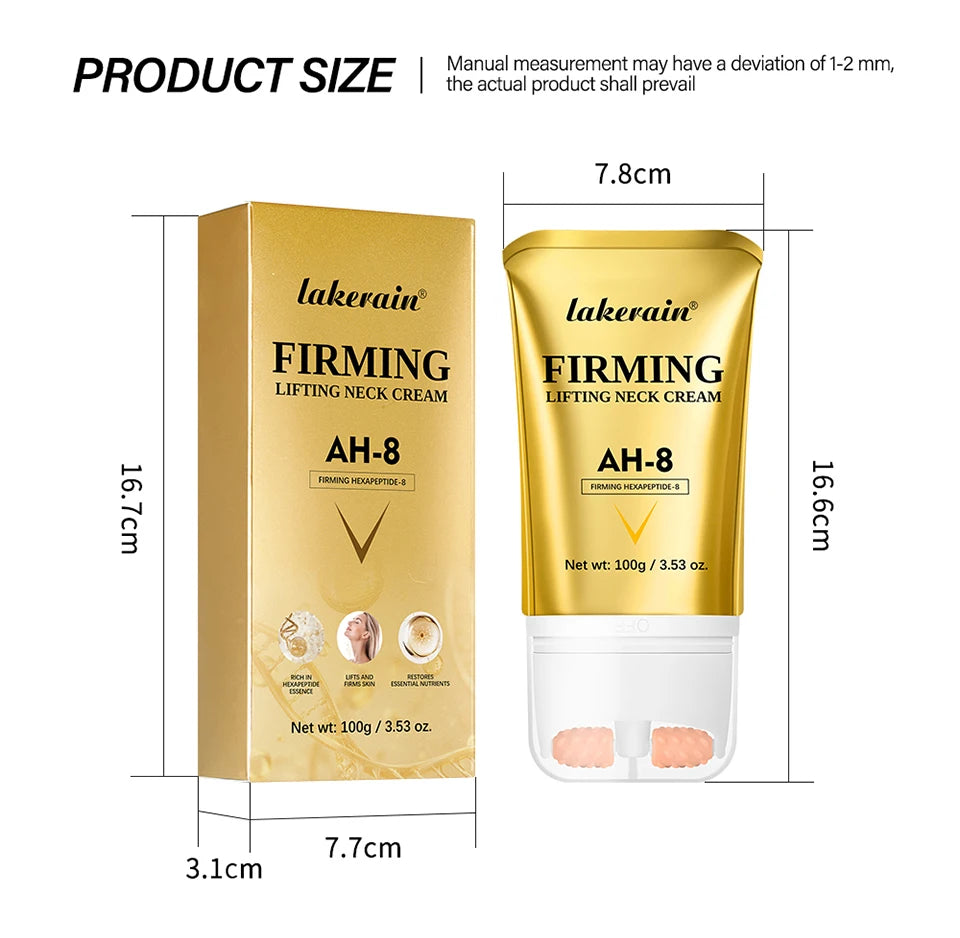 AH-8 Firming Neck Cream Deep Nourishing Moisturizing Neck Lotion Smooths Fine Lines Improves Neck Skin Firmness Skincare Product