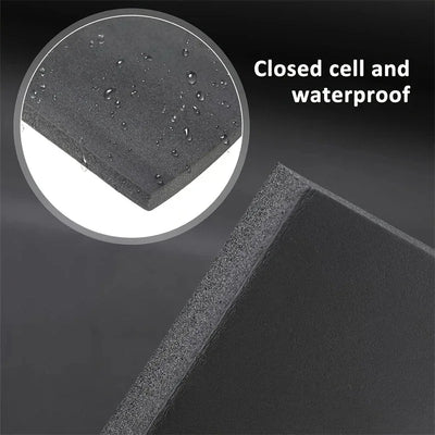 Self-adhesive Rubber Foam Roll Versatile Soundproofing Insulation Easy-Cut for DIY Ideal for Roofs Cars Noise Insulation Mats - Smarsty