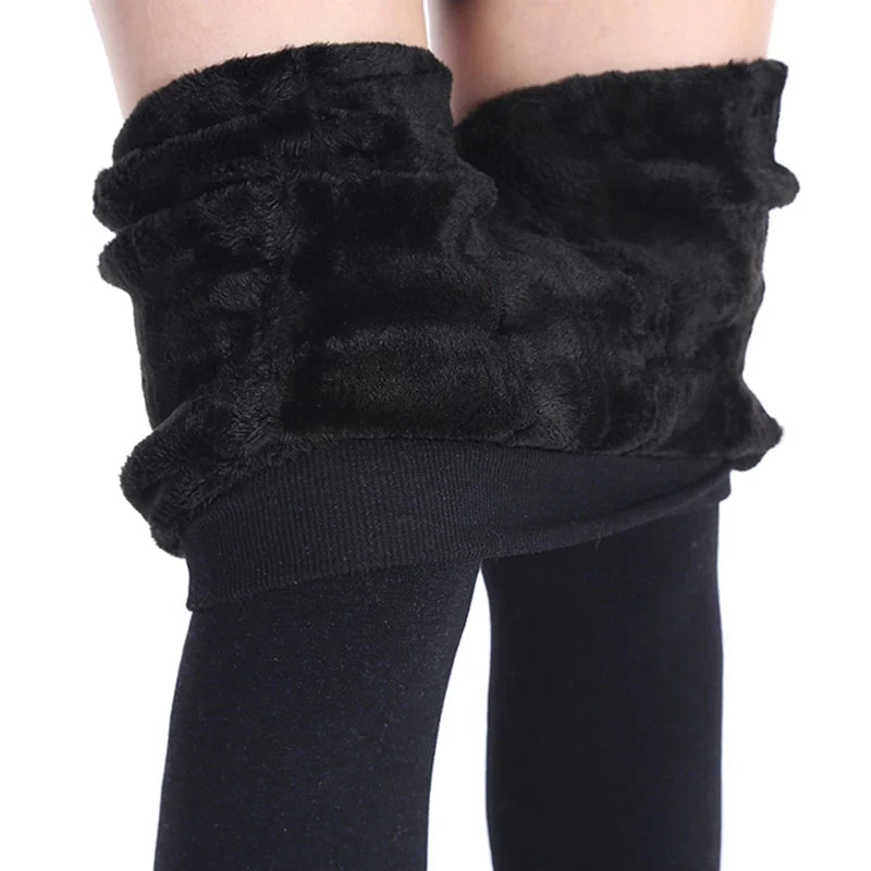 Winter Leggings For Women Warm Leggins Solid Color Velvet Leggins High Waist Leggings Stretchy Leggings dropshipping - Smarsty