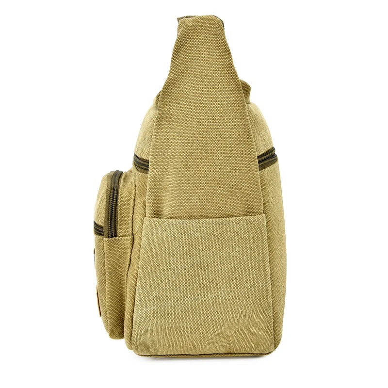 Premium Canvas Crossbody Bag For Men Luxury Messenger - Smarsty