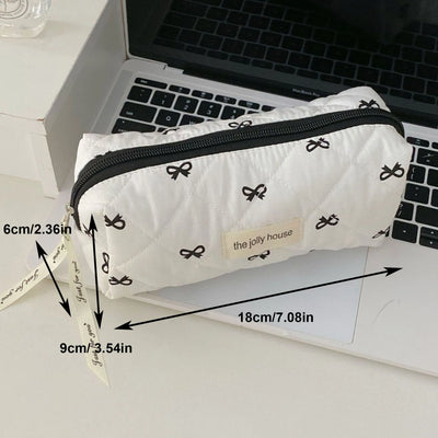 Cherry Print Makeup Bag Cosmetic Tote Organizer For Travel - Smarsty