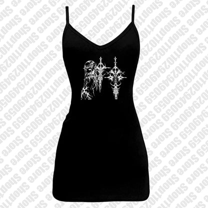 Y2k Style Aesthetic Sweet Sexy Tank Tops Women Sleeveless Casual Cartoon Print Tanks Harajuku All Match Cropped Grunge Emo Girls