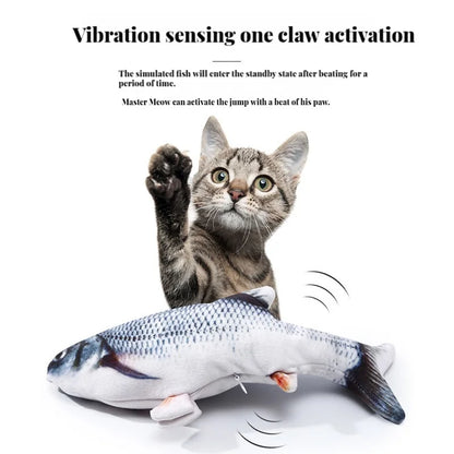 Electric Cat Toy Dancing Fish Interactive Plaything - Smarsty