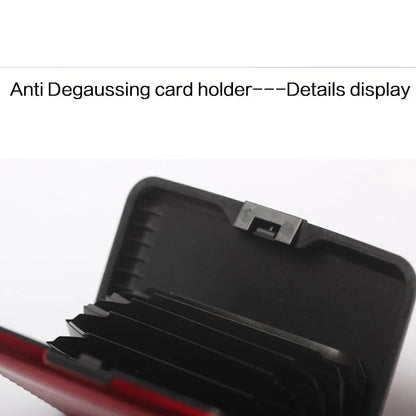 2025 RFID Blocking Metal Wallet Women Men Business ID Credit Card  Protector Card Holder High Quality Waterproof Anti-scan Purse