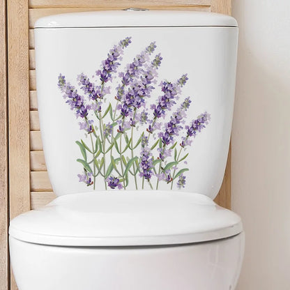 Green Plant Leaves Toilet Wall Sticker for Easy Home Decor - Smarsty