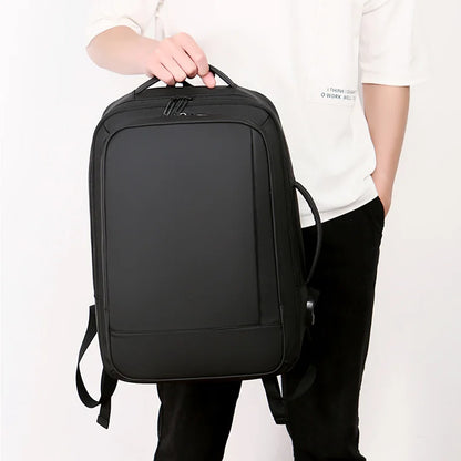 1Pcs Expandable Travel Backpack, Business casual men's backpack,with USB charging,waterproof fabric,suitable for daily commuting - Smarsty