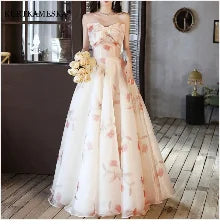 French Luxury White Satin Trailing Wedding Dresses for Bride 2025 Women Elegant Sexy Strapless Long Prom Party Dress vestidos