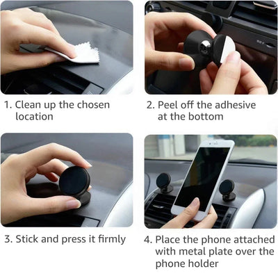 Magnetic Car Phone Holder Mount For All Smartphones - Smarsty