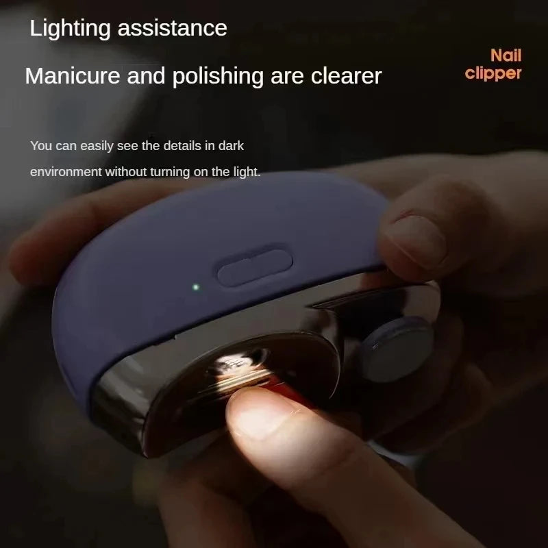 Multifunctional Electric Nail Clipper With Polishing Light - Smarsty