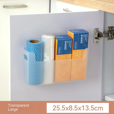 Non Perforated Cling Film Rack Inside Cabinet Wall Shelf Shelves Spice Rack Dish Drying Rack Cabinet Door Organiser for Kitchen by Smarsty