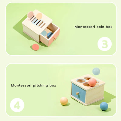 Wooden Color Shape Sorting Toys Drawer Box Busy Board Matching Game Fine Motor Sensory Toys Montessori Learning For Baby Gifts - Smarsty