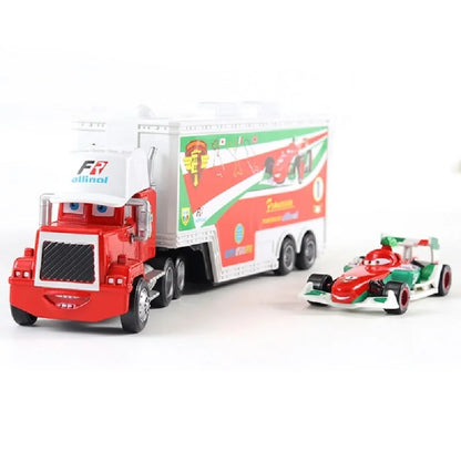 Disney Pixar Cars And Trucks Toy Set The King Cruz Lightning Mcqueen Mike Uncle 1/43 Diecast Model Trucks Toys Gift For Kids by Smarsty