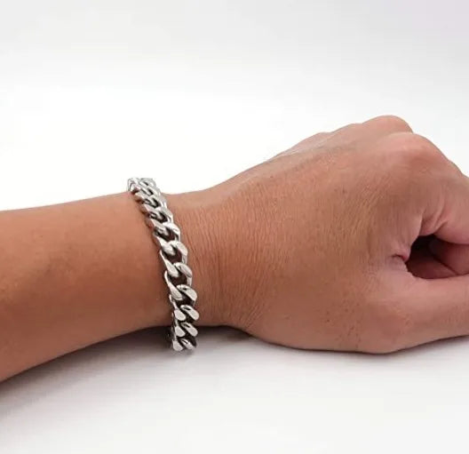 316L Stainless Steel Cuban Chain Bracelet for All - Smarsty