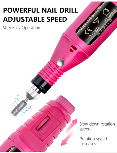Electric Nail Drill Set for Professional Manicure and Gel Removal - Smarsty