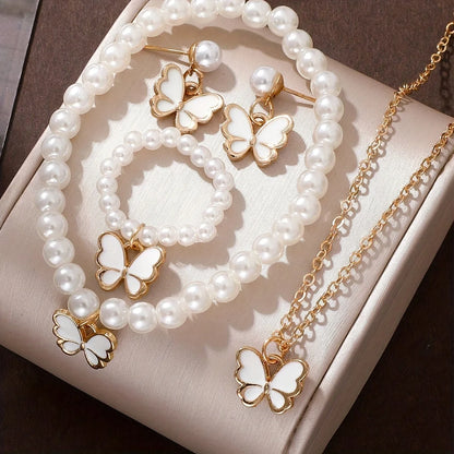 Lucky Five-Petal Flower Jewelry Set for Women - Smarsty