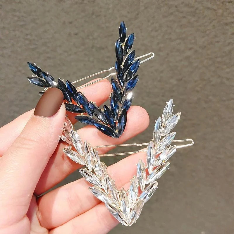 Luxury Crystal Hair Clip for Women with V Shape Design - Smarsty
