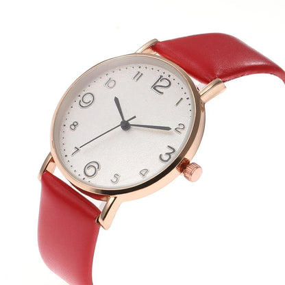 Women Casual Leather Analog Watch with Arabic Numbers - Smarsty