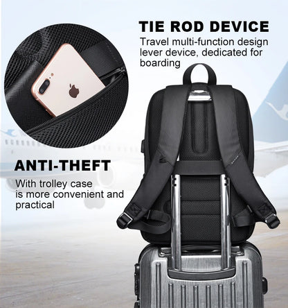 BANGE Sling Travel Laptop Backpack Fits 15.6 Inch Laptop for Men and Women Waterproof with Side Mesh Pocket USB Charging Port - Smarsty