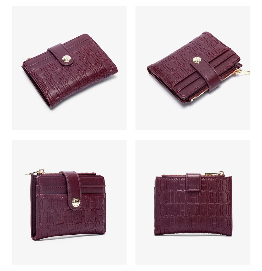 CH Women's Wallet Premium Sense Fashion Women's Card Bag Temperament Convenient Carrying Women's Small Bag Elegant High Quality - Smarsty