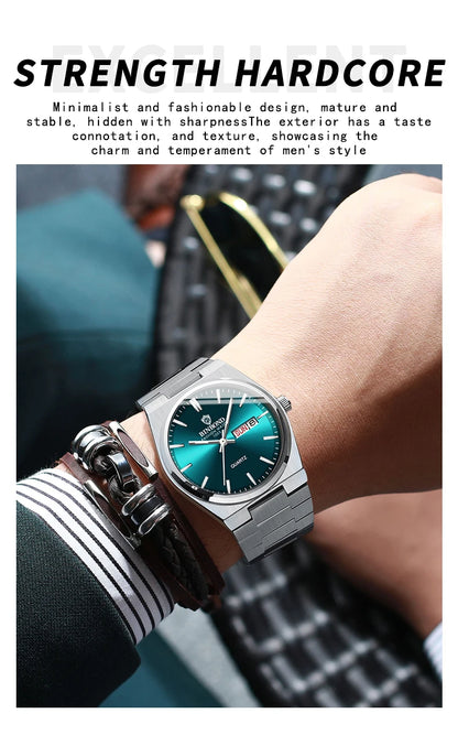 Luxury Waterproof Quartz Men's Watch with Luminous Features - Smarsty