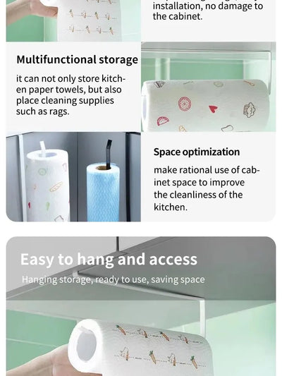 Portable Paper Roll Holder for Easy Kitchen Organization - Smarsty