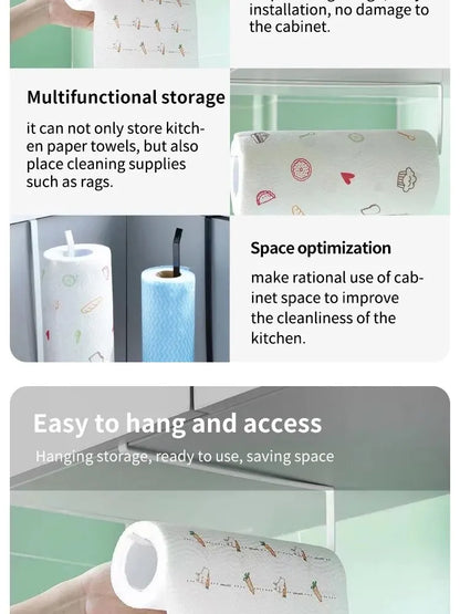 Portable Paper Roll Holder for Easy Kitchen Organization - Smarsty