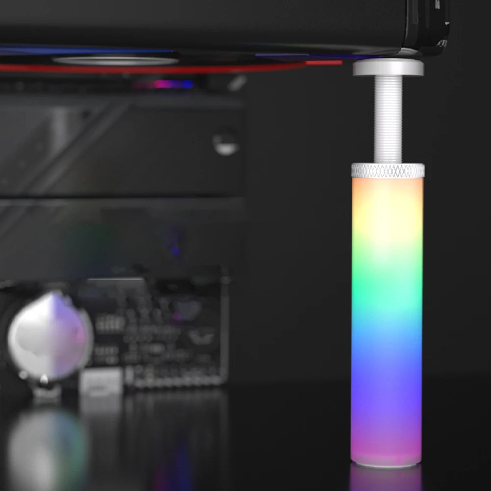 5V 3Pin ARGB Graphics Card Brace GPU Support Bracket Adjustable Telescopic Rotary Screw Aluminum Alloy for Vertical GPU Holder