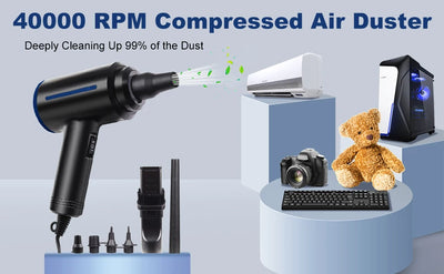 500W Electric Air Duster For PC Keyboard Cleaning Power - Smarsty
