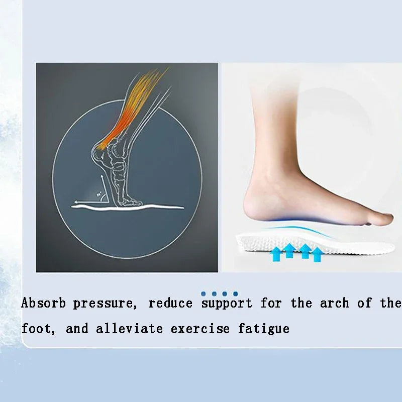 Soft-soled Sports Insoles for Men Shock-absorbing and Breathable in Summer Not Tiring To Stand for A Long Time - Smarsty