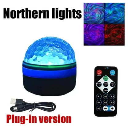 Northern Aurora LED Night Light Projector with Remote Control - Smarsty