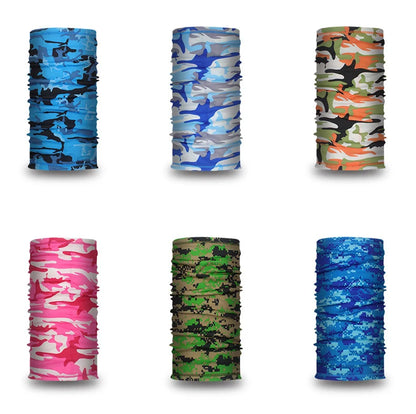 Outdoor Sport Bandana Military Tube Scarf Fishing Cycling Tactical Hiking Face Cover Neck Gaiter Half Mask Headband Men Women