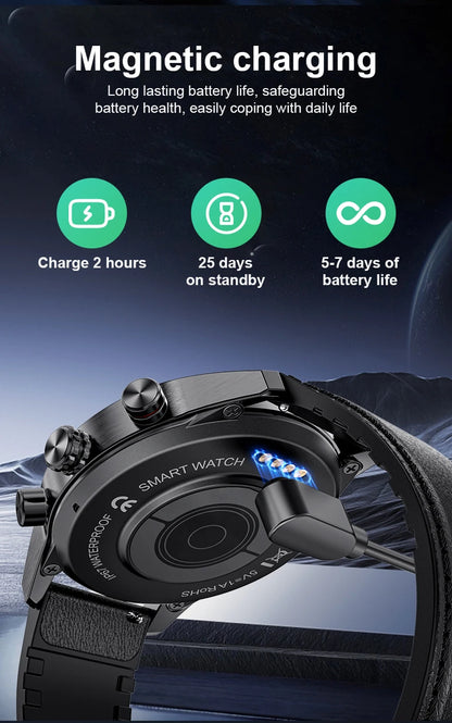 Rugged Military GPS Smart Watch for Men - Smarsty