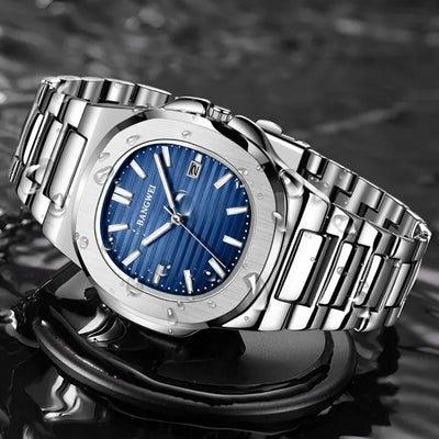 Luxury Waterproof Men's Quartz Watch with Automatic Date - Smarsty