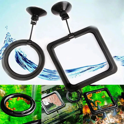 Black Aquarium Feeding Ring with High Capacity Design - Smarsty