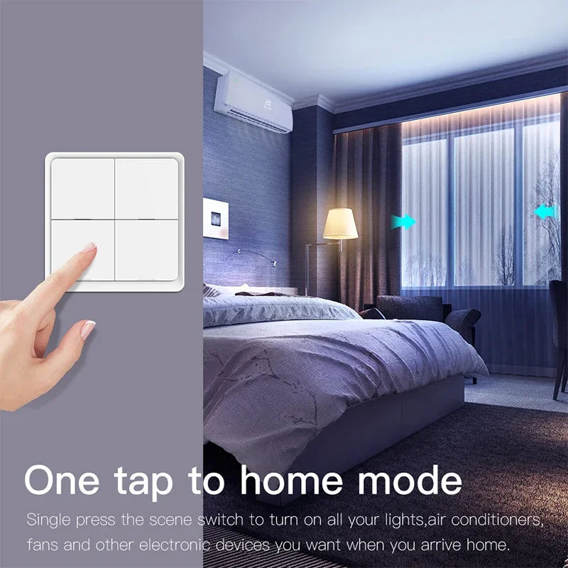 Tuya Smart Wireless Zigbee Wall Light Switch - Smarsty