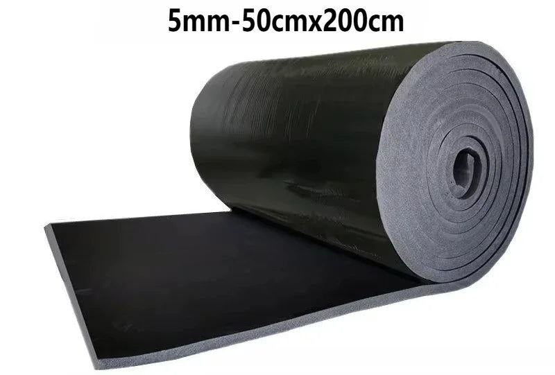 Self-adhesive Rubber Foam Roll Versatile Soundproofing Insulation Easy-Cut for DIY Ideal for Roofs Cars Noise Insulation Mats - Smarsty
