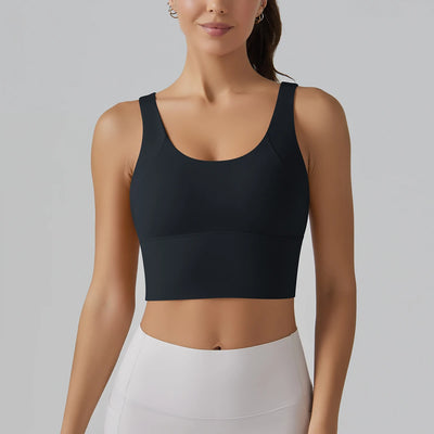Yoga Bra Underwear Women Summer Shockproof Bra Beautiful Back Sports Running External Wear Training Fitness Yoga Tank Top Bra - Smarsty