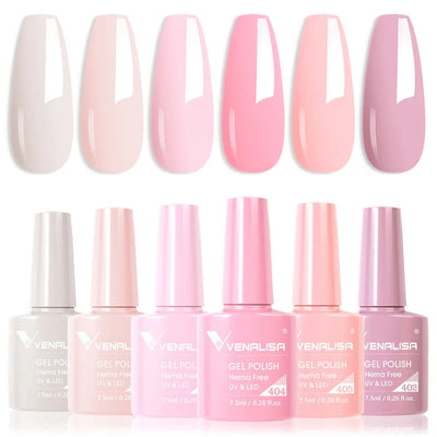 Venalisa HEMA Free Jelly Pink Nail Gel Kit - Smarsty