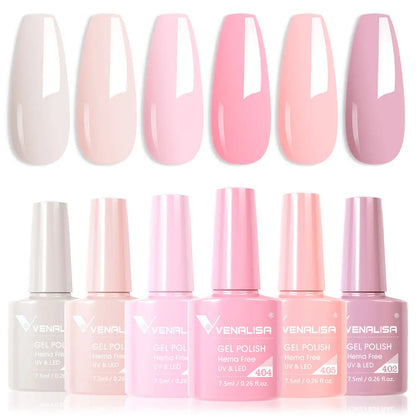 Venalisa HEMA Free Jelly Pink Nail Gel Kit - Smarsty