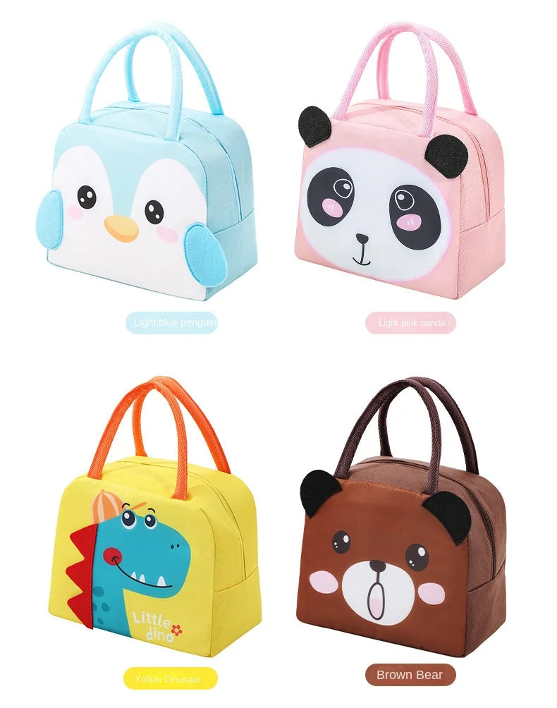 Cartoon Kids Lunch Bag With Thermal Insulation Waterproof - Smarsty